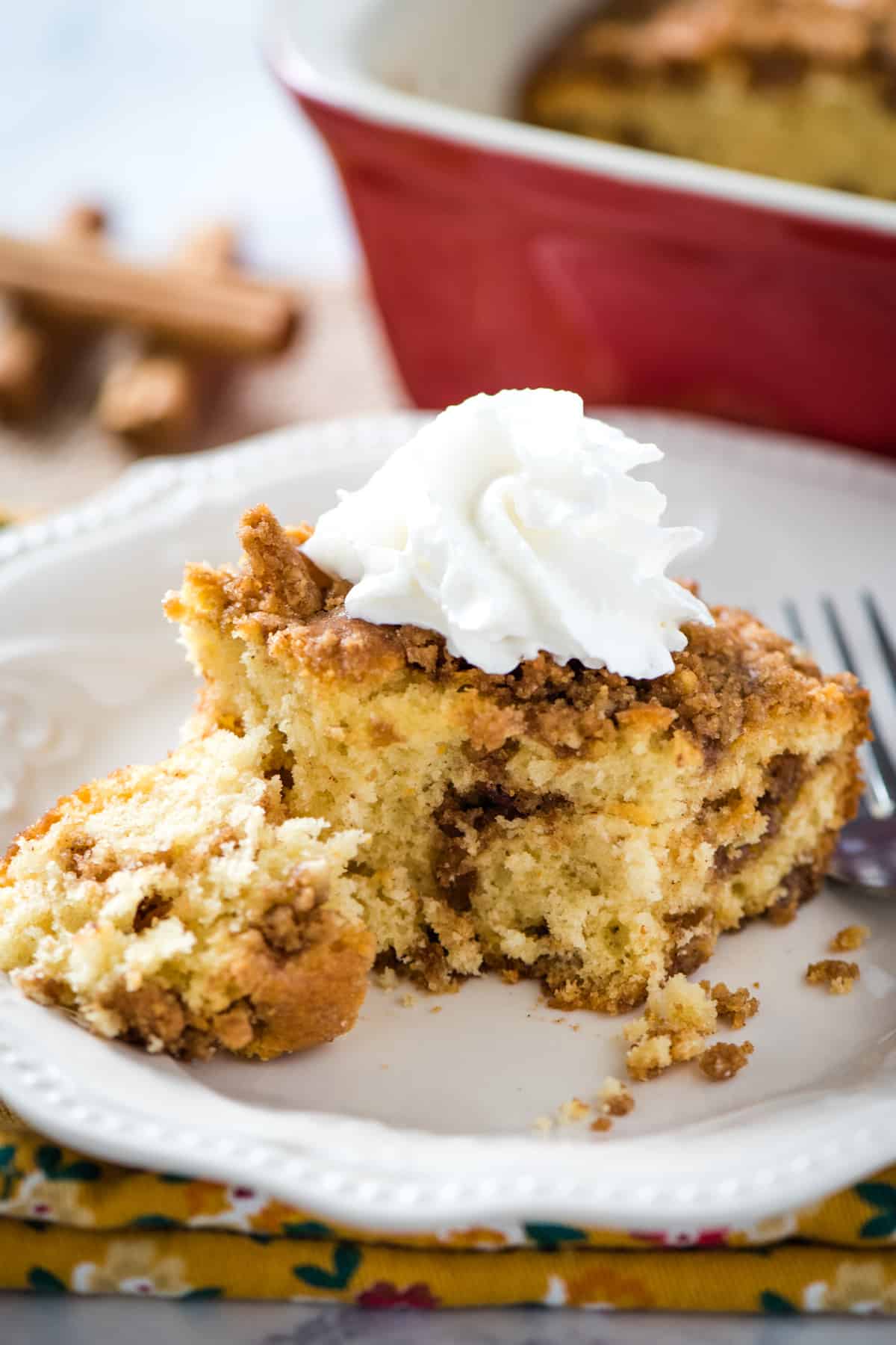 Cinnamon Streusel Coffee Cake with Pecans