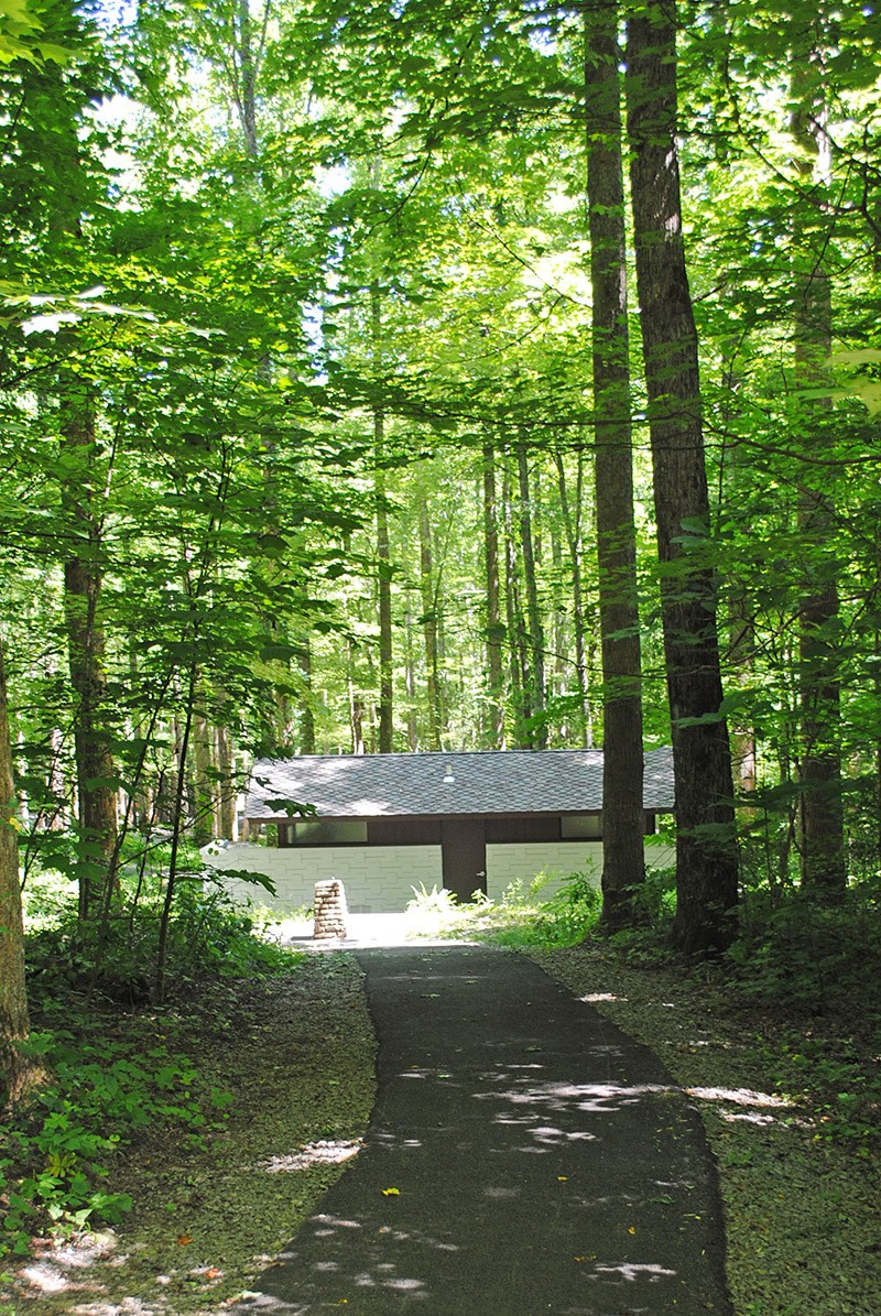 Bathroom at Cosby Campground in Smoky Mountains Tennessee