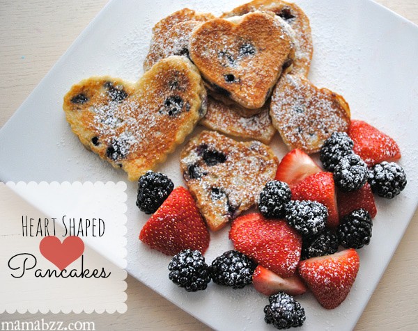 Heart Shaped Buttermilk Pancakes {Recipe}