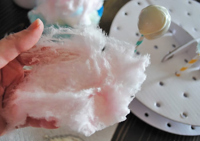 Inspired by Dr. Seuss’ The Lorax, make your own Truffula Tree Cake Pops, using cotton candy. Just in time for Earth Day or even a fun snack to add to your list of Dr. Seuss birthday party ideas. Scrumptious too!