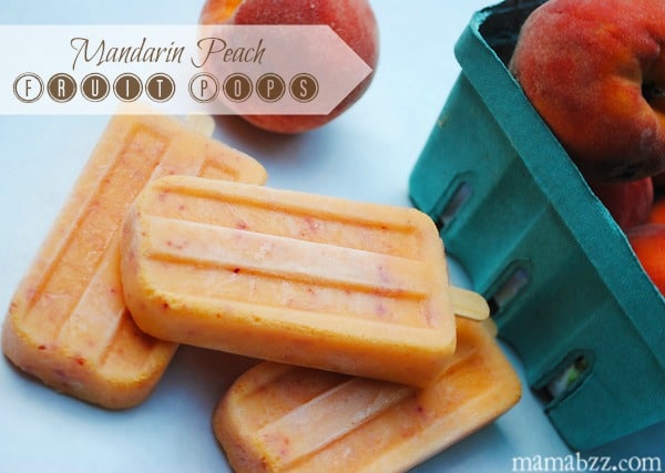 Mandarin Peach Frozen Fruit Pops Recipe