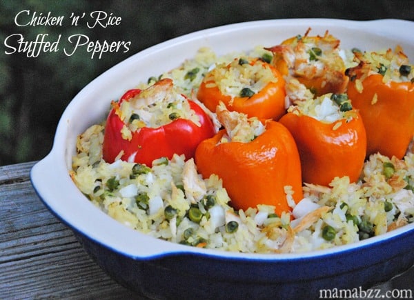 Chicken and Rice Stuffed Peppers Recipe