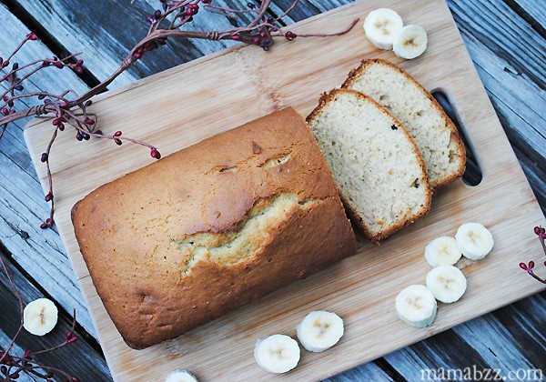 Warm Banana Bread Slices
