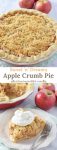 Apple Crumb Pie, made with fresh apples and a scrumptious brown sugar crumble topping, a delicious dessert. My family's favorite apple pie recipe!