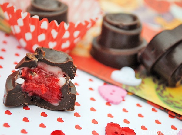 inside a chocolate covered cherry