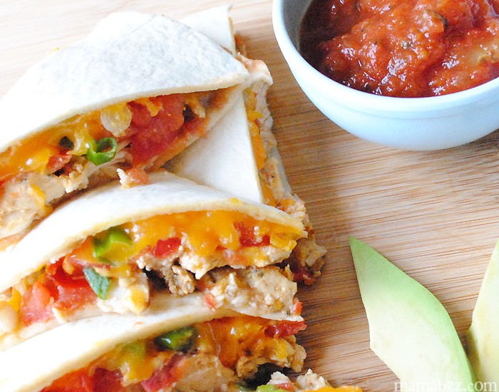 Recipe for Cheesy Chicken Quesadillas