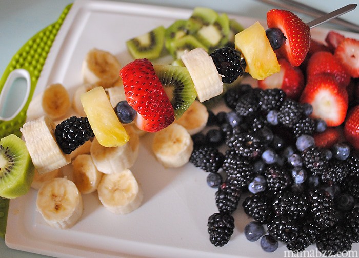 Add fruit to kabob stick #SpreadtheFlavor #shop