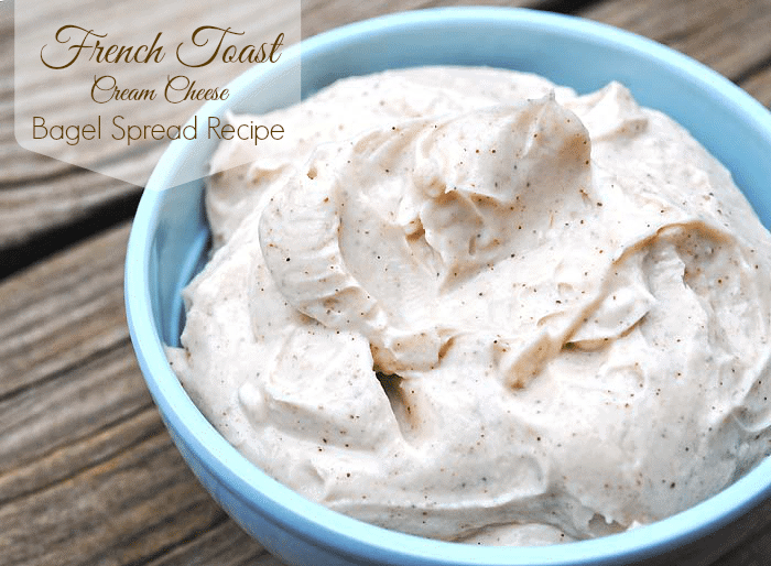 French Toast Cream Cheese Bagel Spread Recipe