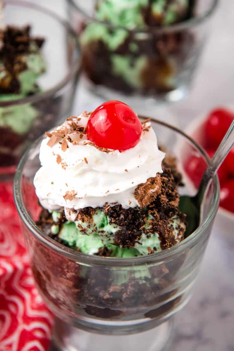 Grasshopper Sundae Easy Last Minute Dessert