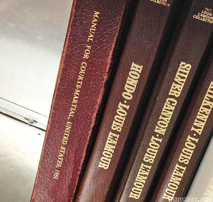Louis L'Amour Books on USS Razorback Submarine