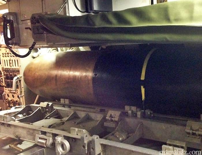 Torpedo aboard USS Razorback