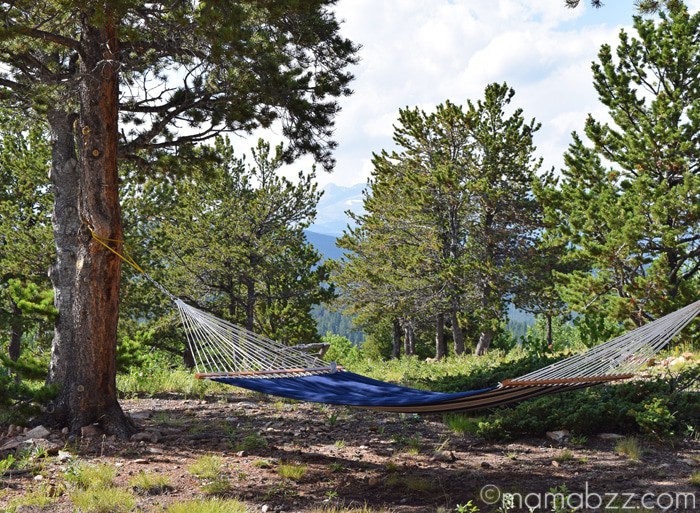 Hammock at Mountain View Chalet {MamaBuzz - mamabzz.com}