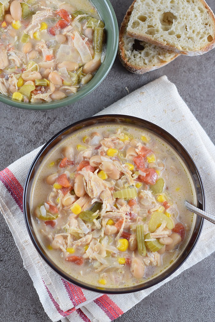 Slow Cooker White Chicken Chili
