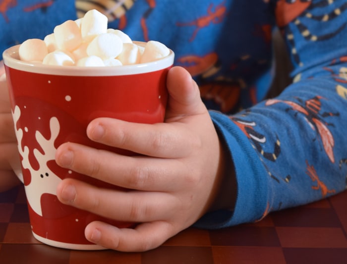 Homemade Raspberry Hot Chocolate {MamaBuzz - mamabzz.com} #EveryDayCare