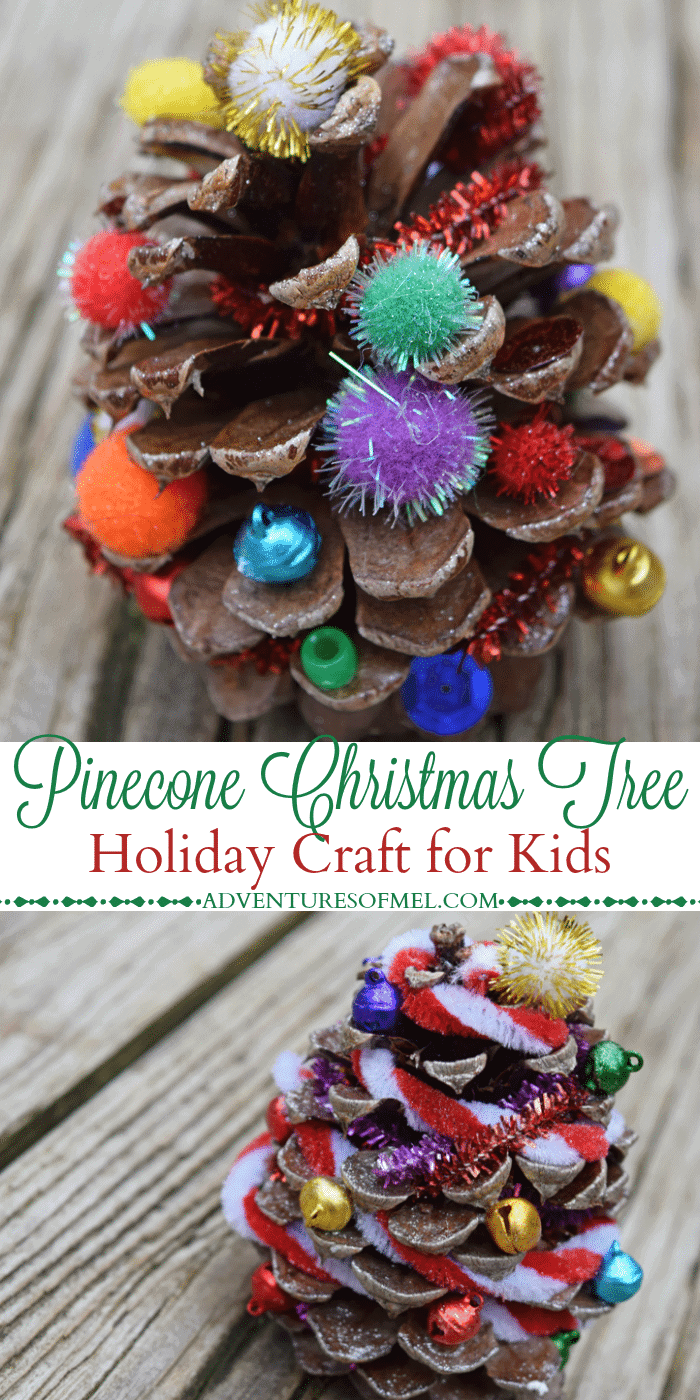 Make Christmas trees out of pinecones, using glue, pipe cleaners, and all sorts of festive embellishments. A pinecone Christmas tree is a great little holiday craft for kids. They also make the cutest, most memorable decorations.