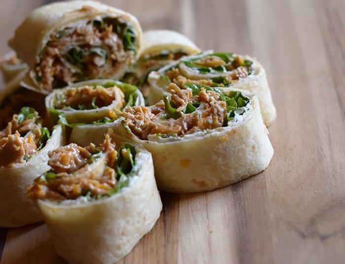 Chicken Dip Pinwheels Appetizer