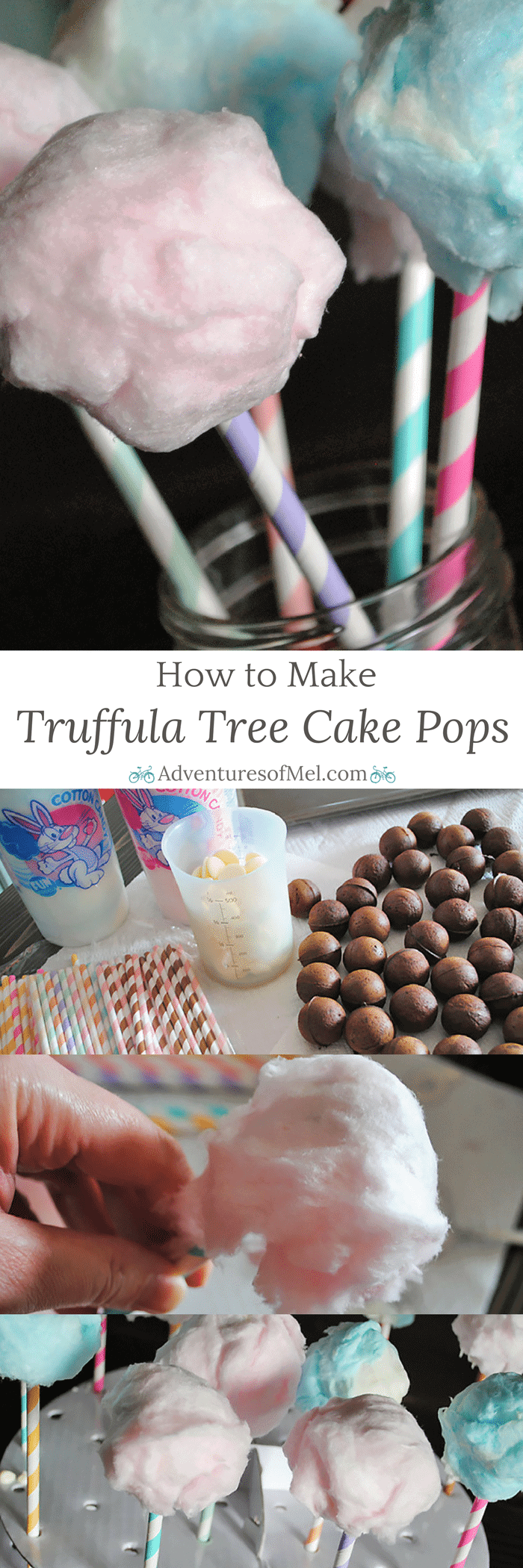 Inspired by Dr. Seuss’ The Lorax, make your own Truffula Tree Cake Pops, using cotton candy. Just in time for Earth Day or even a fun snack to add to your list of Dr. Seuss birthday party ideas. Scrumptious too!