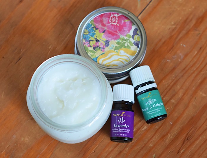 Bedtime is that magical time of the day when the kids have finally quieted down, the house is quiet, and maybe you have a few minutes to actually pamper yourself. Pamper yourself in seconds with a homemade, calming foot rub made from natural ingredients, including Peace and Calming and Lavender essential oils.