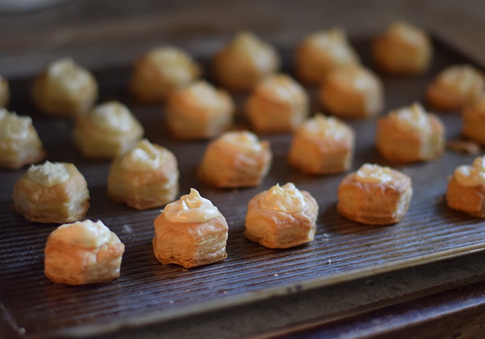Satisfy your sweet tooth with Easy Strawberry Cheese Danish Pastry Bites. Made with bite-sized Puff Pastry Cups, they’re so easy to make and so delightfully scrumptious, allowing for moderation, as well!