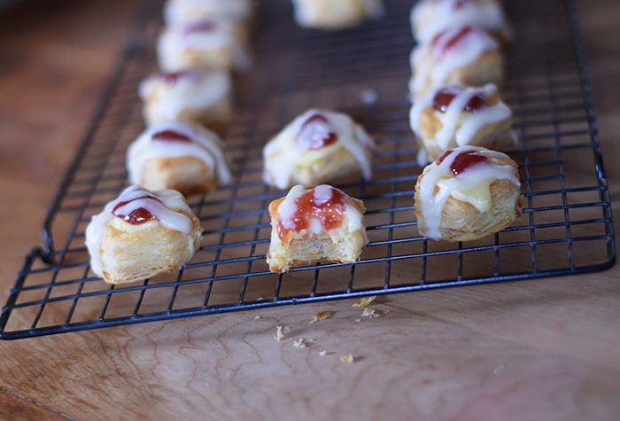 Satisfy your sweet tooth with Easy Strawberry Cheese Danish Pastry Bites. Made with bite-sized Puff Pastry Cups, they’re so easy to make and so delightfully scrumptious, allowing for moderation, as well!