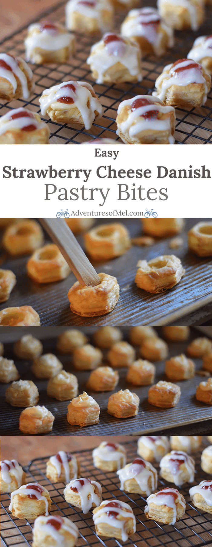 Satisfy your sweet tooth with Easy Strawberry Cheese Danish Pastry Bites. Made with bite-sized Puff Pastry Cups, they’re so easy to make and so delightfully scrumptious, allowing for moderation, as well!