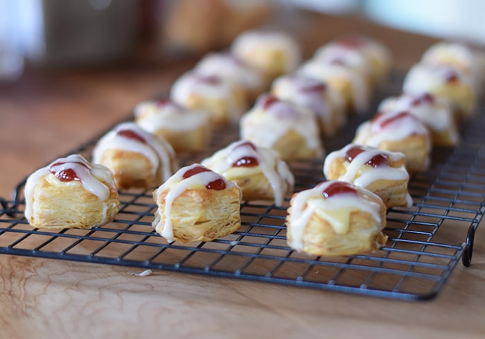 Satisfy your sweet tooth with Easy Strawberry Cheese Danish Pastry Bites. Made with bite-sized Puff Pastry Cups, they’re so easy to make and so delightfully scrumptious, allowing for moderation, as well!