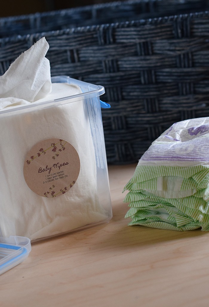 How to create a DIY changing table from a dresser and make your own homemade baby wipes, along with a few tips for adding joy to spring cleaning and organizing your home, whether in the baby’s room or elsewhere.