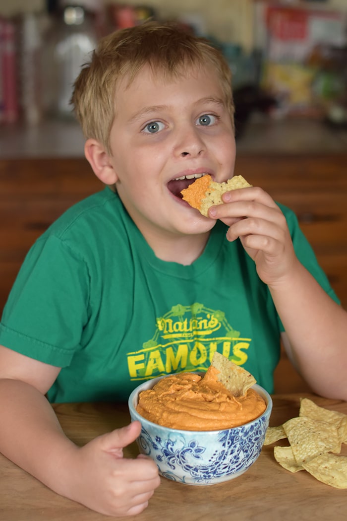 Hungry for loaded nachos and Tex-Mex but don’t feel like going out? Make the most flavorful loaded nachos with chicken and roasted red pepper hummus, along with other favorite ingredients like cheese, tomatoes, avocado, and more. Chicken and Hummus Loaded Nachos in a Sheet Pan Recipe!