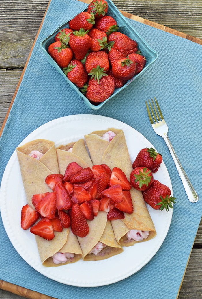 Homemade Sweet and Savory Strawberries and Cream Oatmeal Crepes, made with Gerber Oatmeal, are so simple and easy to make, scrumptious too! Print the recipe for this breakfast and brunch favorite.