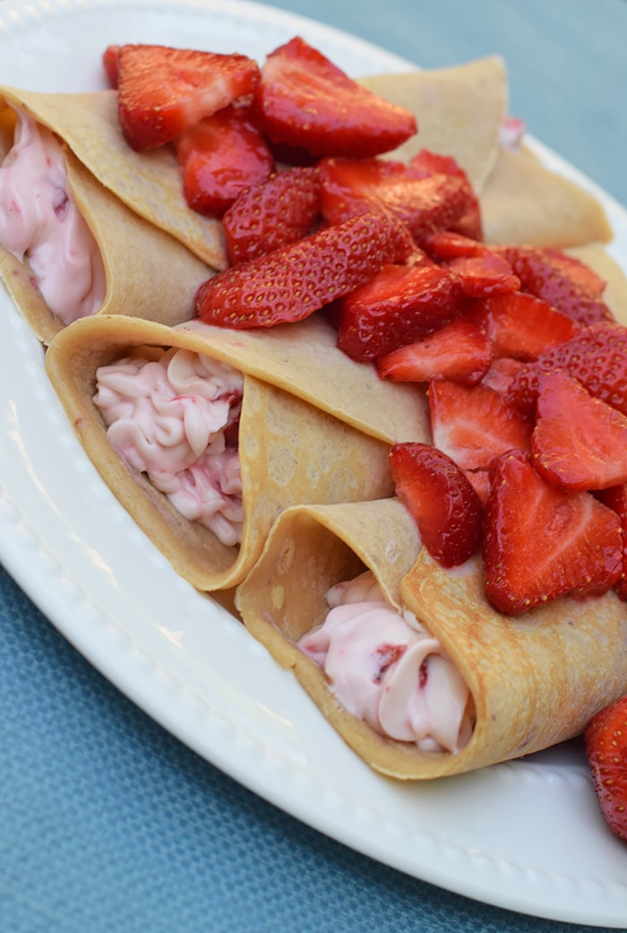 Homemade Sweet and Savory Strawberries and Cream Oatmeal Crepes, made with Gerber Oatmeal, are so simple and easy to make, scrumptious too! Print the recipe for this breakfast and brunch favorite.