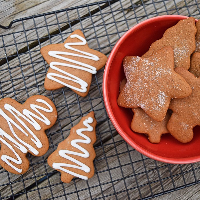 Baking cookies together is one of our family's favorite Christmas traditions. Grab the ingredients, a few decorations, and your family, and make Chewy Gingerbread Cookies together. They're scrumptious classic holiday treats inspired by a vintage cookbook.