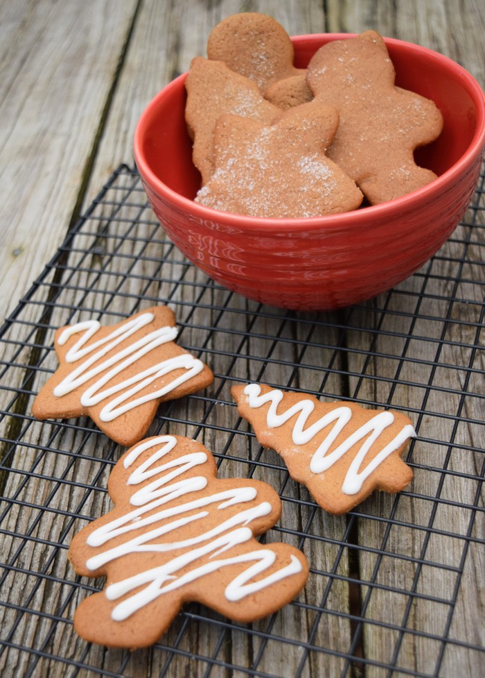 Baking cookies together is one of our family's favorite Christmas traditions. Grab the ingredients, a few decorations, and your family, and make Chewy Gingerbread Cookies together. They're scrumptious classic holiday treats inspired by a vintage cookbook.
