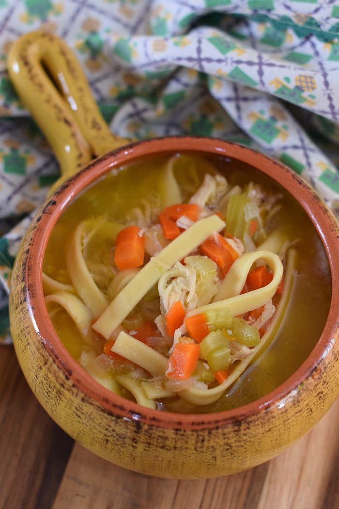 When you're sick with cold and flu, nothing tastes quite as good or makes you feel better like a good hot bowl of chicken noodle soup. How to make an easy Instant Pot Chicken Noodle Soup you can depend on, sick or not. Add to your stash of easy chicken recipes! 