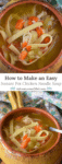 When you're sick with cold and flu, nothing tastes quite as good or makes you feel better like a good hot bowl of chicken noodle soup. How to make an easy Instant Pot Chicken Noodle Soup you can depend on, sick or not. Add to your stash of easy chicken recipes!