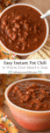 Chilly nights call for a nice hot bowl of homemade chili to warm your heart and soul. Print an easy Instant Pot chili recipe! Best served with cornbread and a dollop of sour cream.