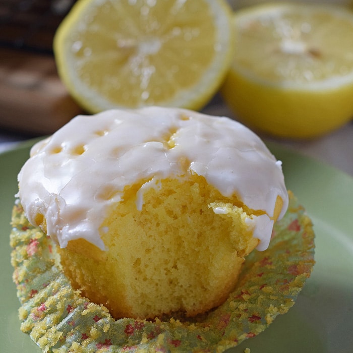 The Most Scrumptious Poke Cake Lemon Cupcakes