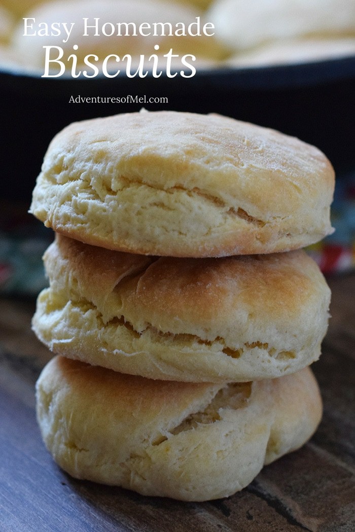 How to make easy homemade biscuits. Quick delicious recipe from scratch.