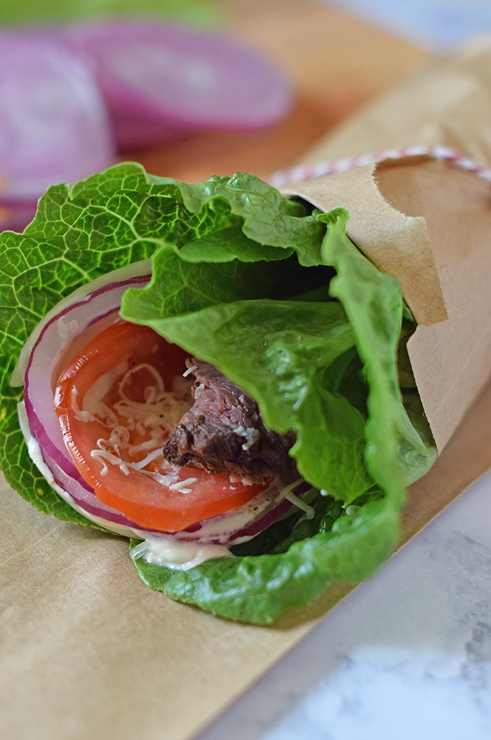 Low Carb Roast Beef Lettuce Wraps