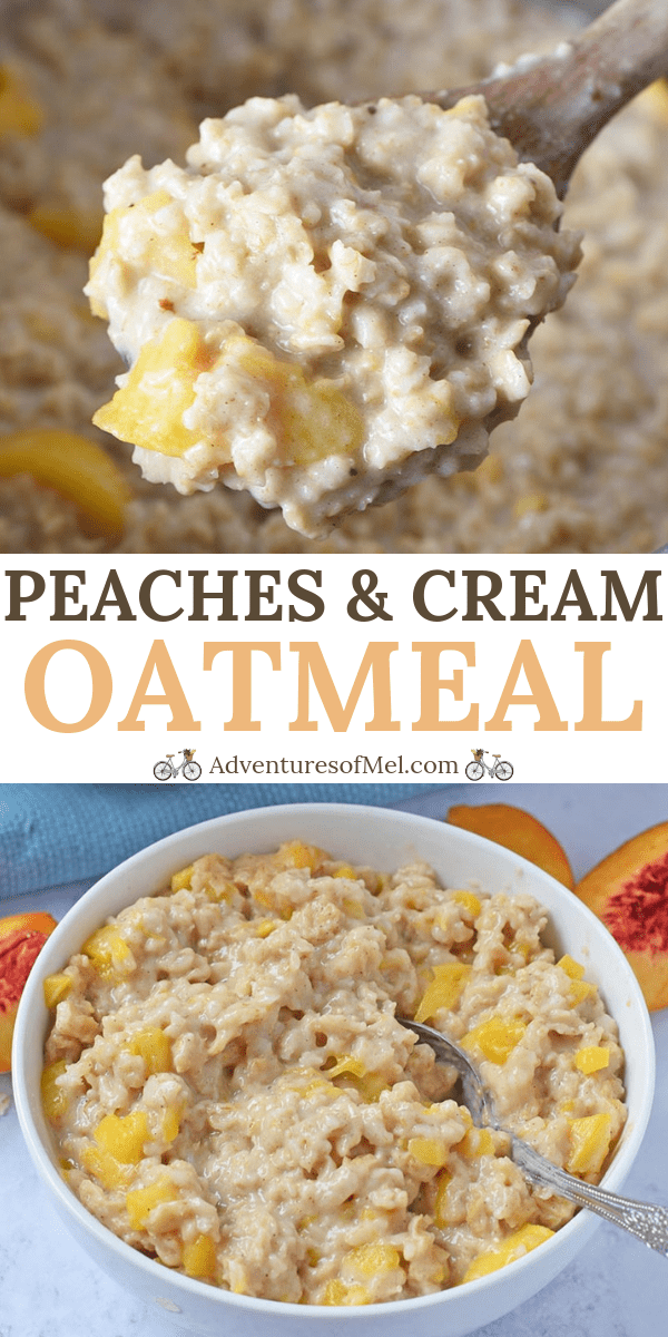 peaches and cream Instant Pot oatmeal recipe