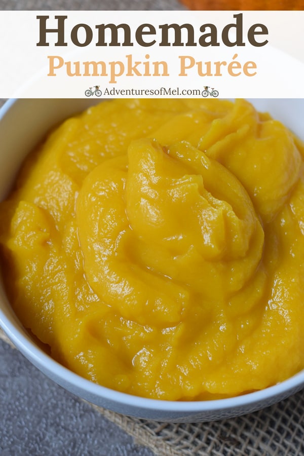 homemade pumpkin puree, roasted from scratch