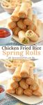 How to make Chicken Fried Rice Spring Rolls