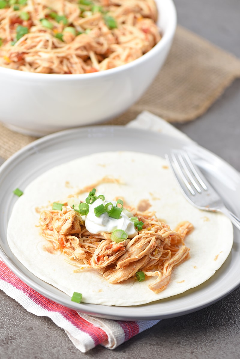 Taco with Easy Homemade Instant Pot Taco Chicken