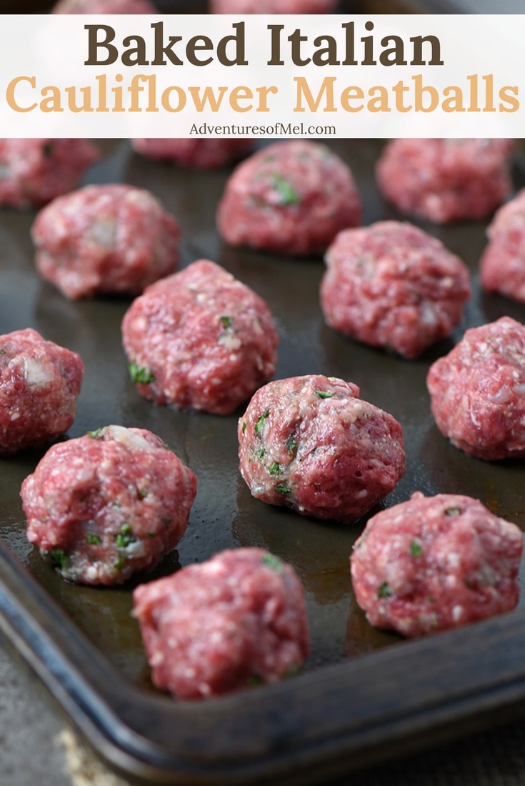 Raw Baked Italian Cauliflower Meatballs