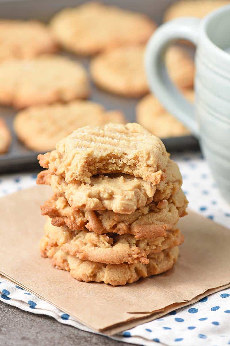 Chewy Peanut Butter Cookies
