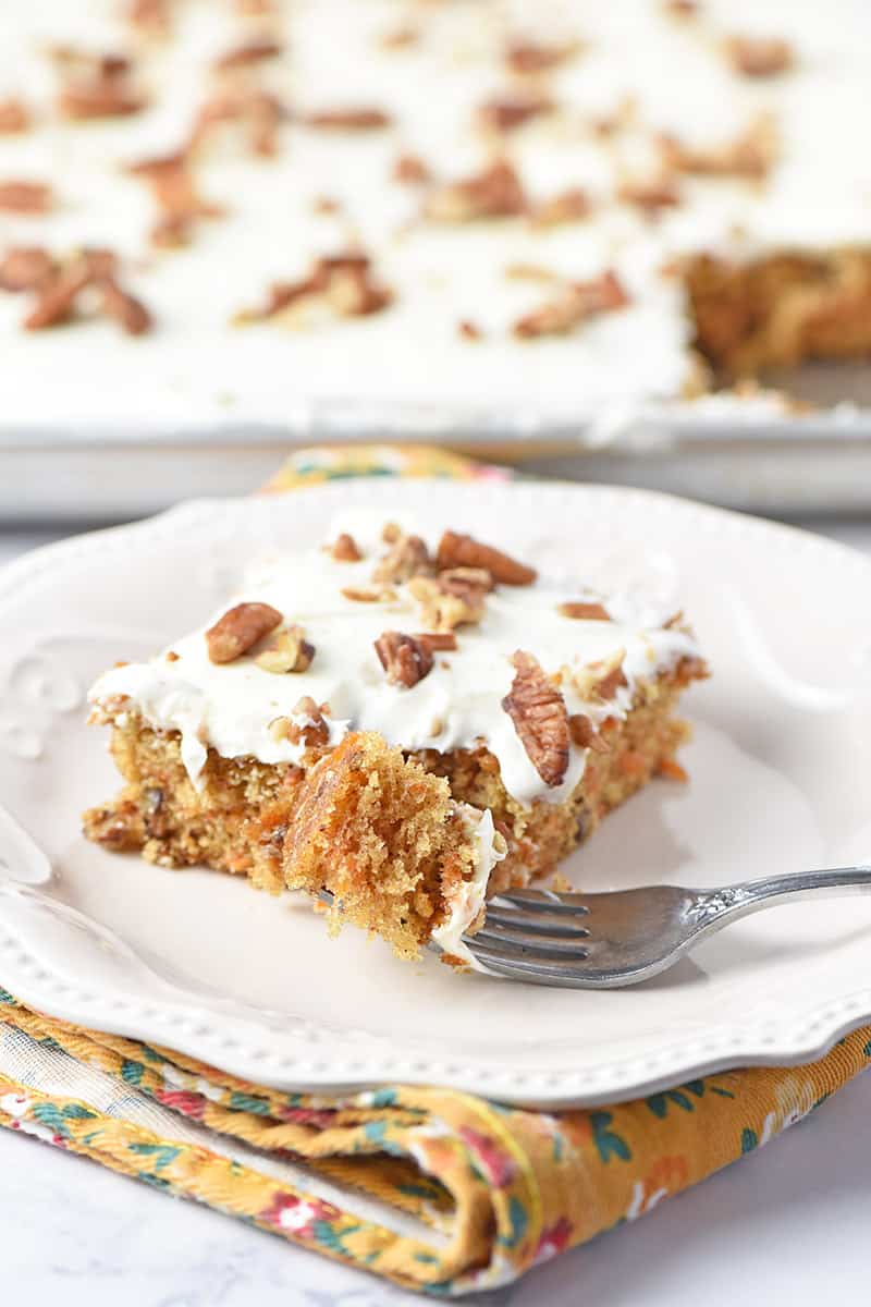 Best Ever Carrot Cake Sheet Cake