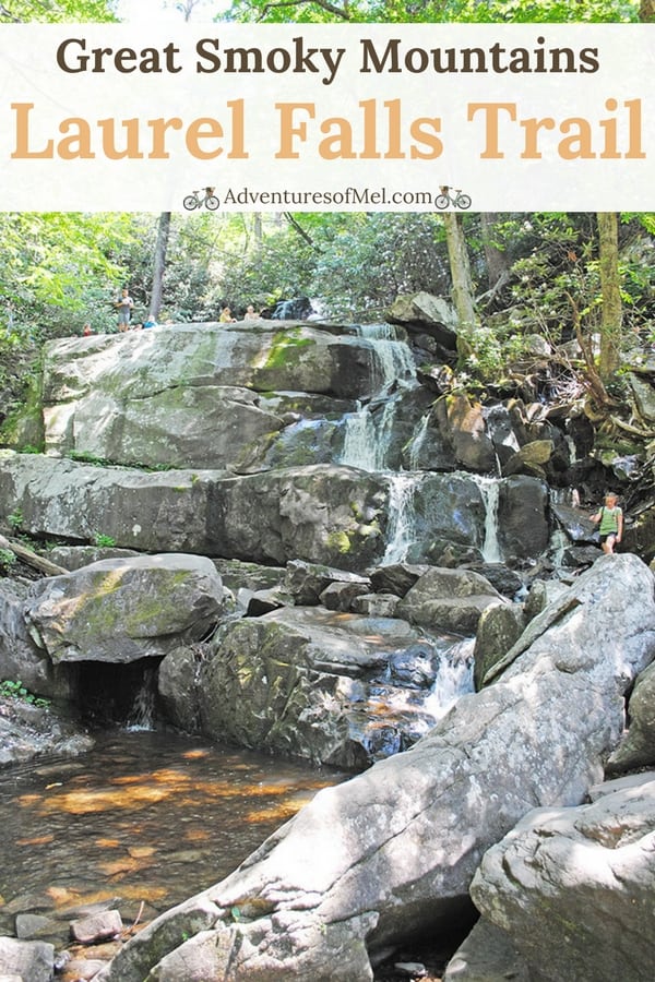Laurel Falls trail in the Great Smoky Mountains of Tennessee