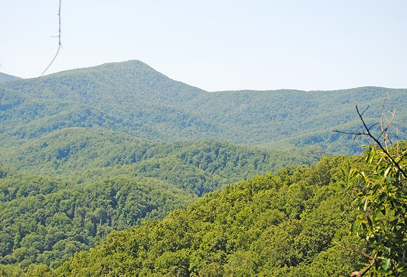Smoky Mountain views on Laurel Falls Trail 