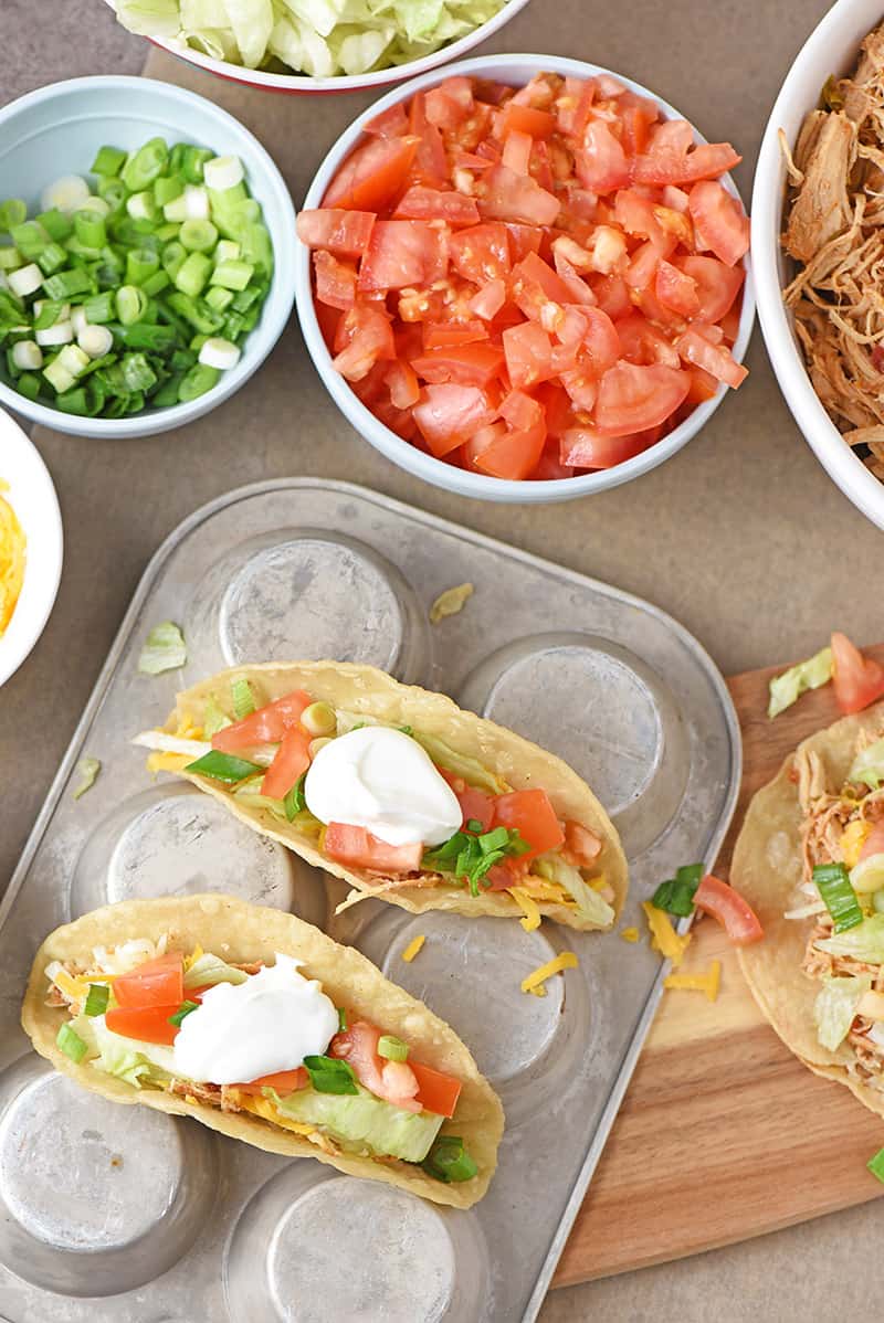 Instant Pot Shredded Chicken Tacos