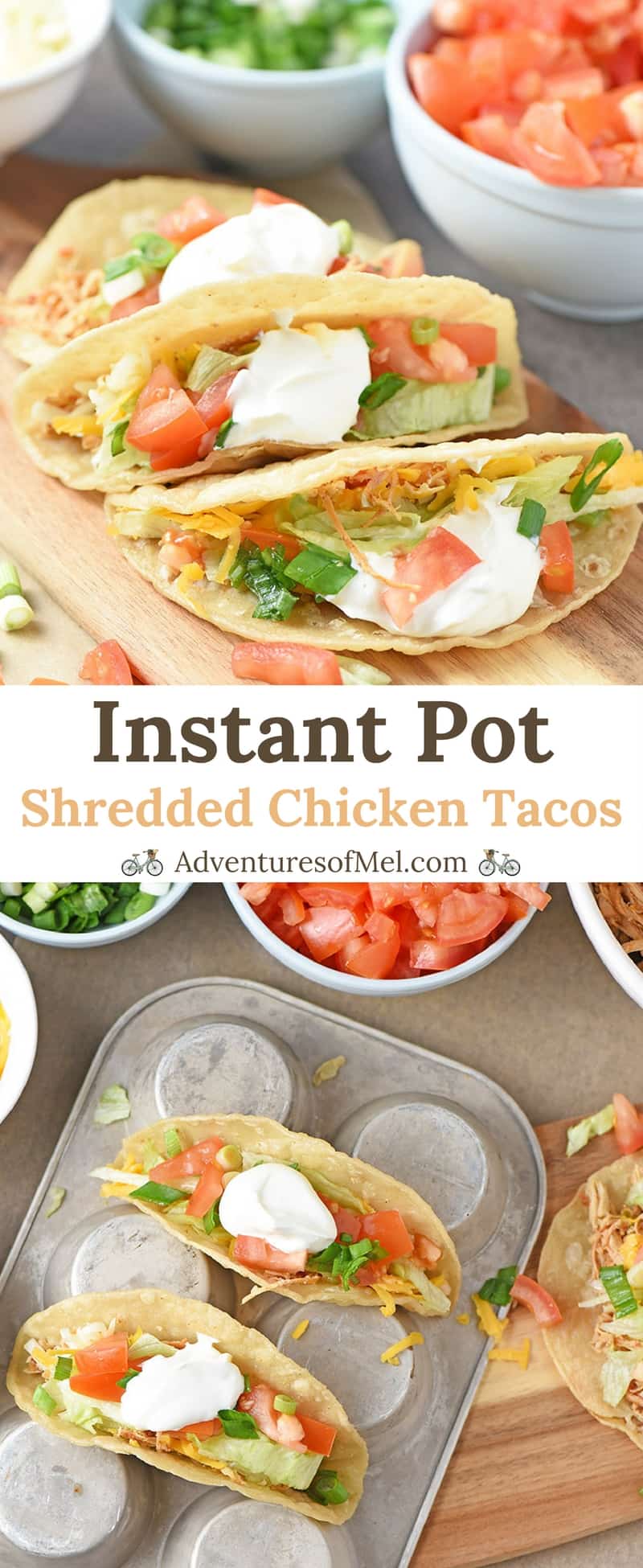 Instant Pot Shredded Chicken Tacos