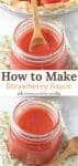 How to Make Strawberry Sauce